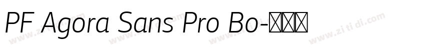 PF Agora Sans Pro Bo字体转换
